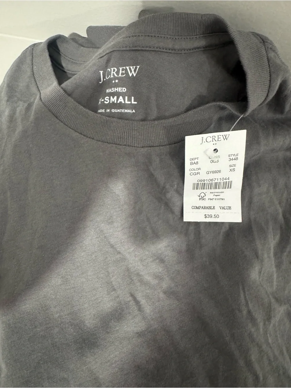 J. Crew Washed Long Sleeve